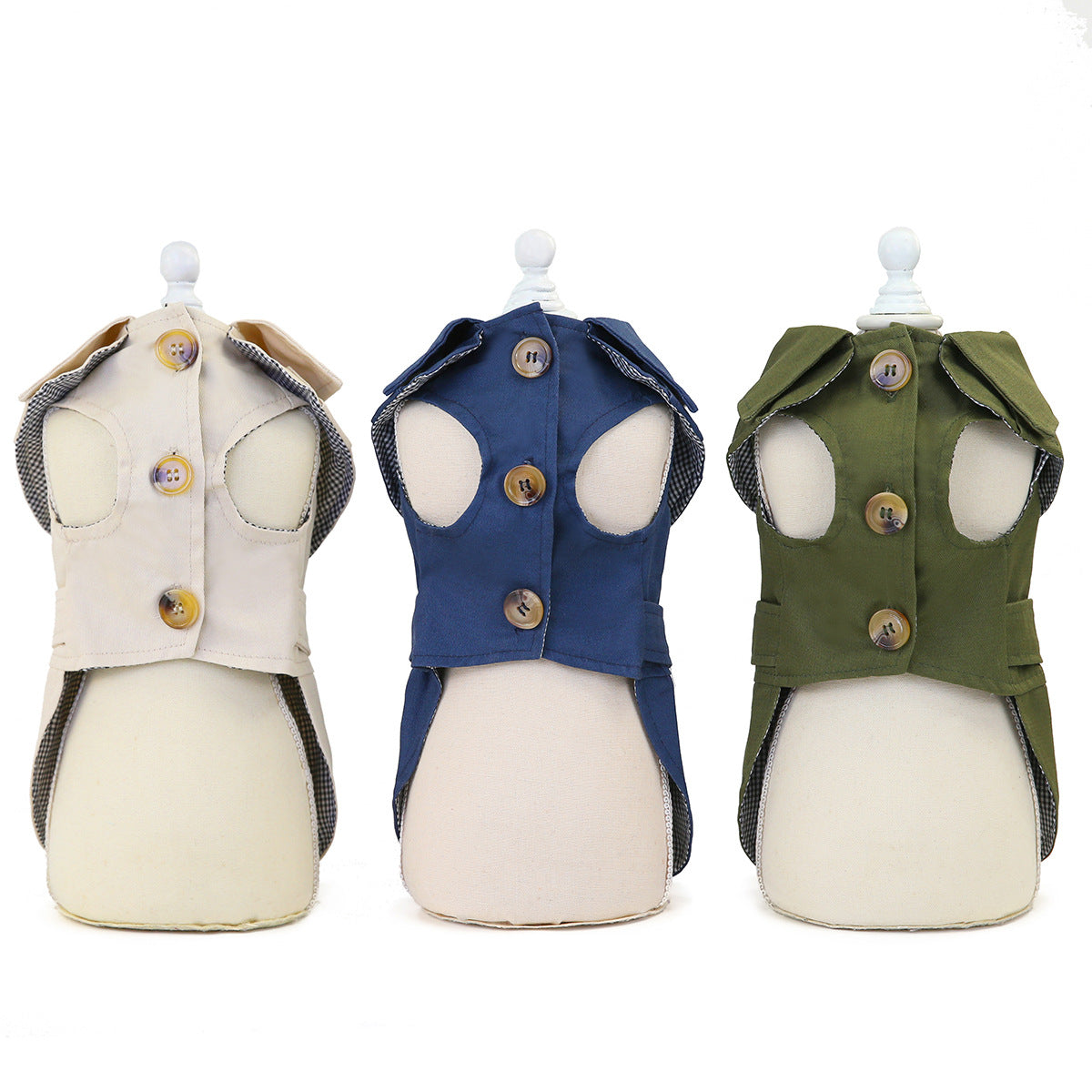 Three-color Windbreaker, Fashionable And Trendy Dog Clothes, Suitable For Autumn And Winter, For Small Dogs Such As Teddy And Bear Dropshipman