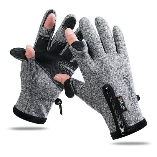 Opened-Finger Gloves Touchscreen Unisex Waterproof Windproof Warm Winter Gloves For Cycling Fishing Skiing cj dropshipping