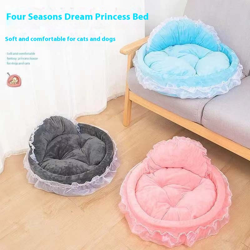 Pet Supplies Cute Princess Bed Cute Lace Teddy
