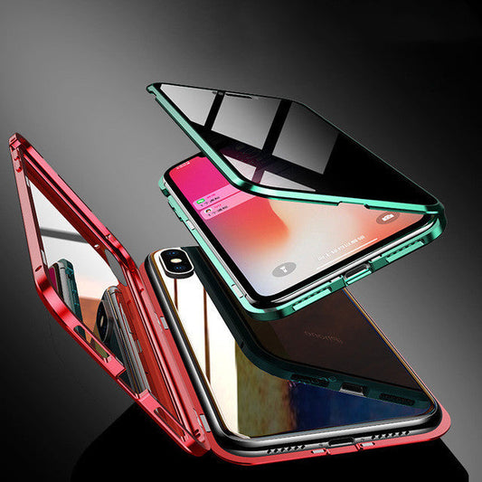 Phone Case Anti-peep Magnetic Protective Shell Magnetic Privacy Glass Case For Phone Dropshipman