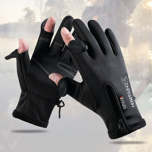 Opened-Finger Gloves Touchscreen Unisex Waterproof Windproof Warm Winter Gloves For Cycling Fishing Skiing cj dropshipping