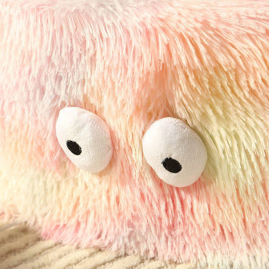 Winter Warm Cute Eye Small Monster Cat Bed Pet Cat Bed Round Nest Dog Bed Dog House Cat House Cat Teaser Pet  Pad