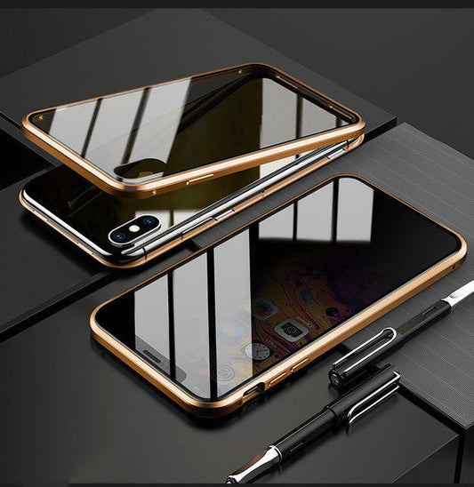 Phone Case Anti-peep Magnetic Protective Shell Magnetic Privacy Glass Case For Phone Dropshipman